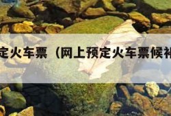 网上预定火车票（网上预定火车票候补是什么意思）