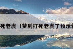 梦到打死老虎（梦到打死老虎了预示着什么）