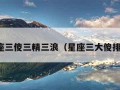 星座三傻三精三浪（星座三大傻排名）