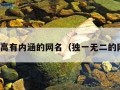 情商高有内涵的网名（独一无二的网名）