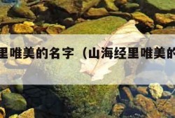 山海经里唯美的名字（山海经里唯美的名字女yi结尾）