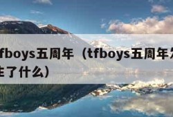 tfboys五周年（tfboys五周年发生了什么）