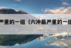 六冲最严重的一组（六冲最严重的一组化解方法）