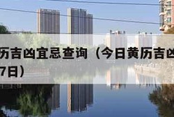 今日黄历吉凶宜忌查询（今日黄历吉凶宜忌查询1月27日）