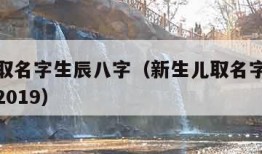 新生儿取名字生辰八字（新生儿取名字生辰八字大全2019）