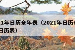 2021年日历全年表（2021年日历全年表 日历表）