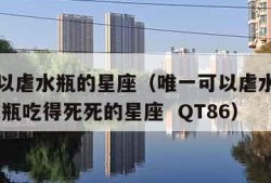 唯一可以虐水瓶的星座（唯一可以虐水瓶的星座 被水瓶吃得死死的星座  QT86）